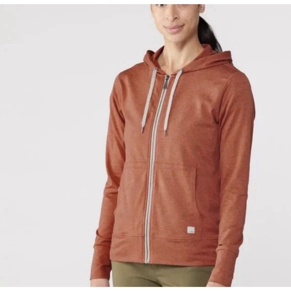 VUORI HALO PERFORMANCE HOODIE Pink Salmon Color Size S